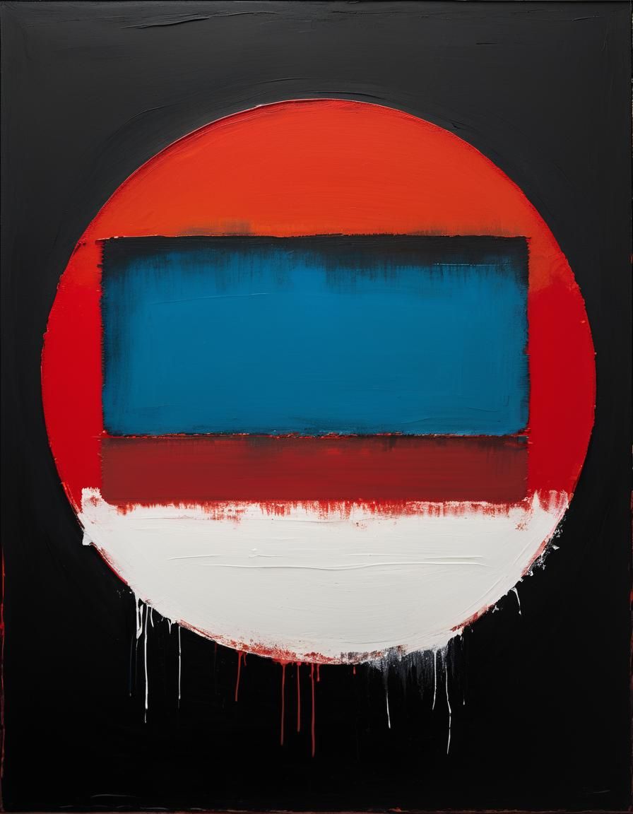 Vibrant Red Circle Emotes on a Black Background