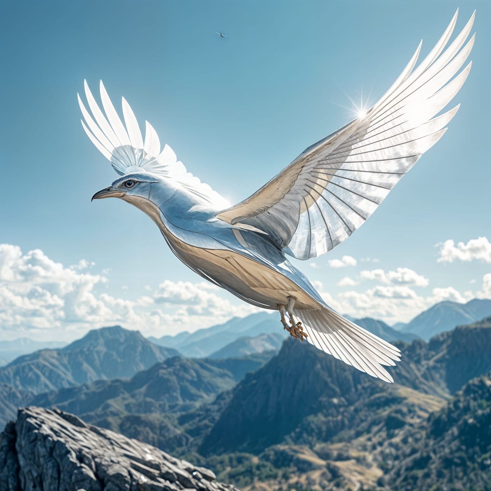 Futuristic Metal Bird