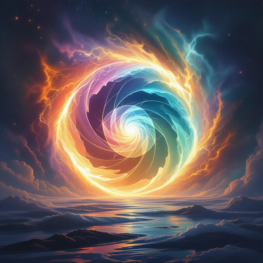 Mystical Portal of Magnetic Energy and Cosmic Colors