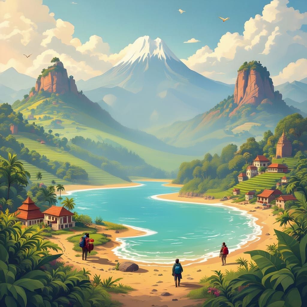 Sri Lanka Trail Compass YouTube Banner Design