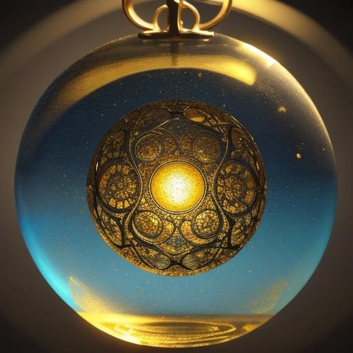 Intricate Miniature Paintings Inside Glass Orb