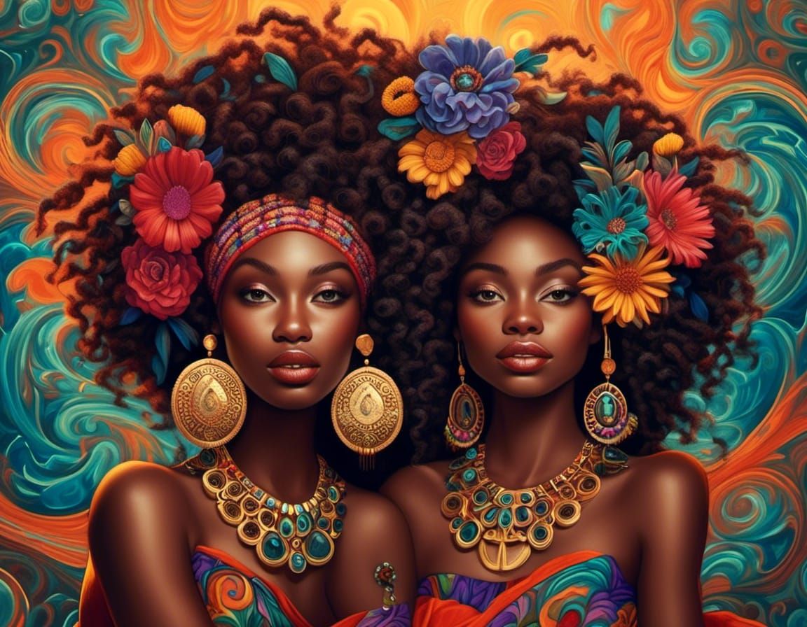 Celebrating Melanin Beauty in Ukiyo-e Style