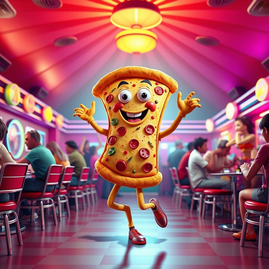 Dancing pizza