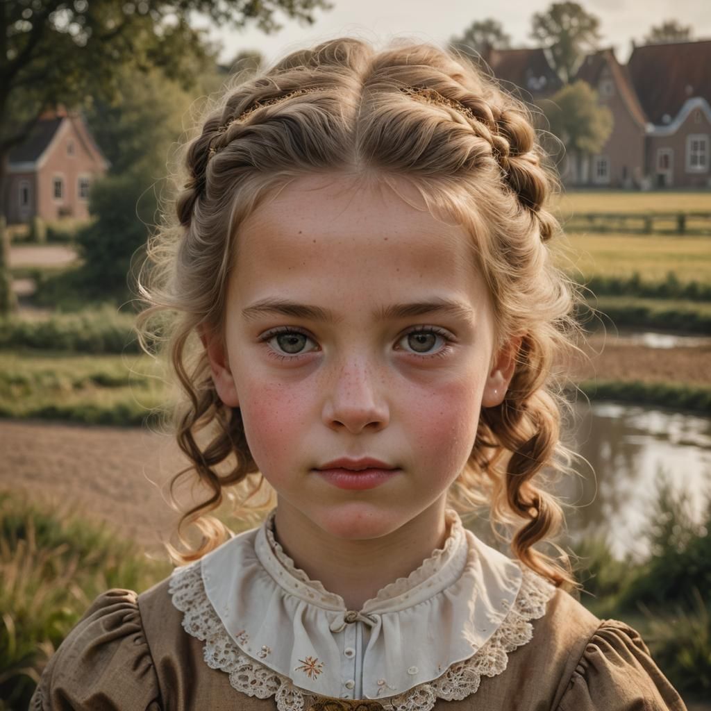 Dutch Golden Age Portrait of a Young Girl
