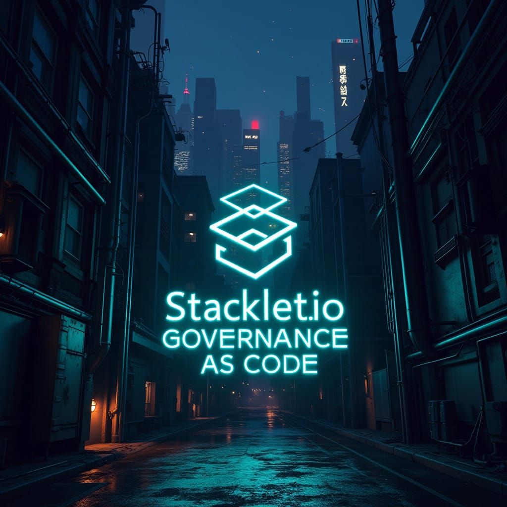 Cyberpunk Cityscape with Neon Hacker Logo