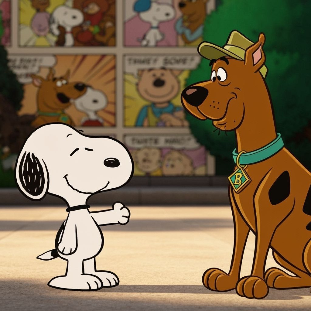 Snoopy meets Scooby Doo