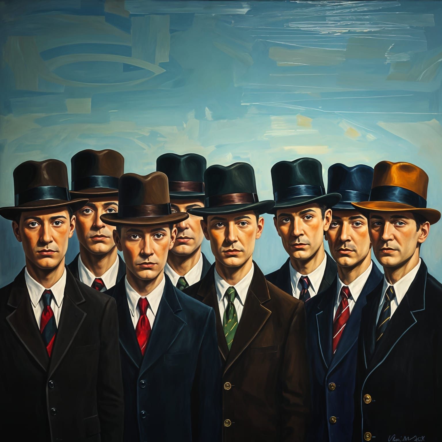 Impasto Homage to Surrealist Masters