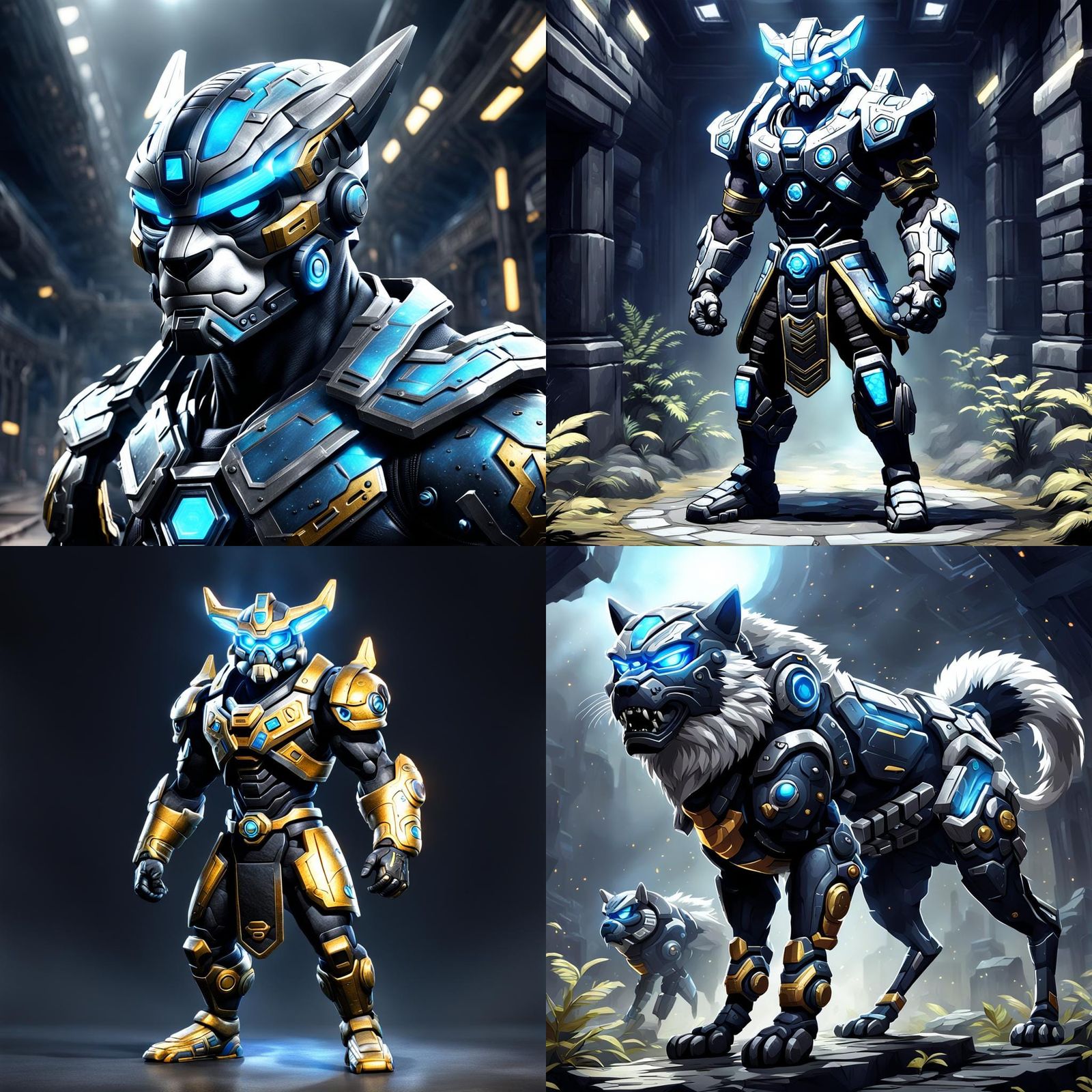 Stylized Protogen Character Design