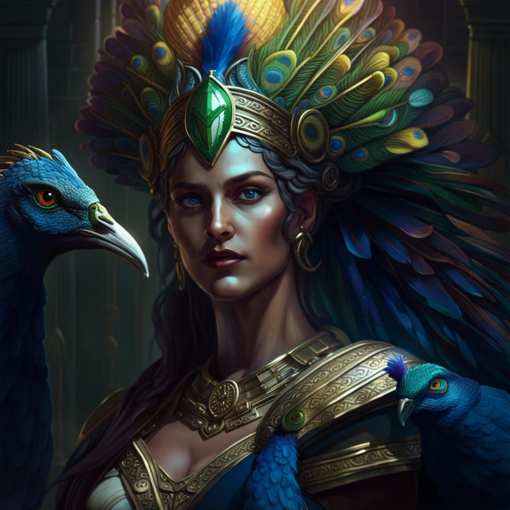 Hera, Queen of the Olympians, in Dark Fantasy