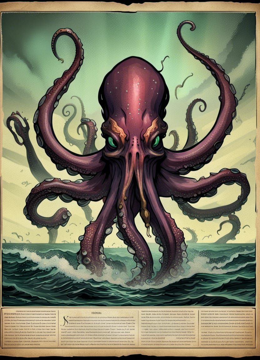 The mythic Kraken beast