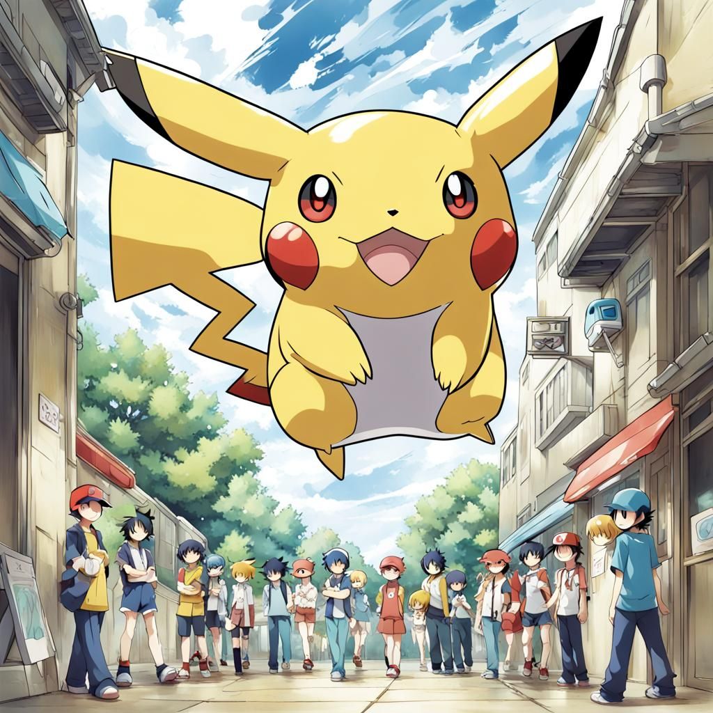 Anime Style Pokemon Illustration