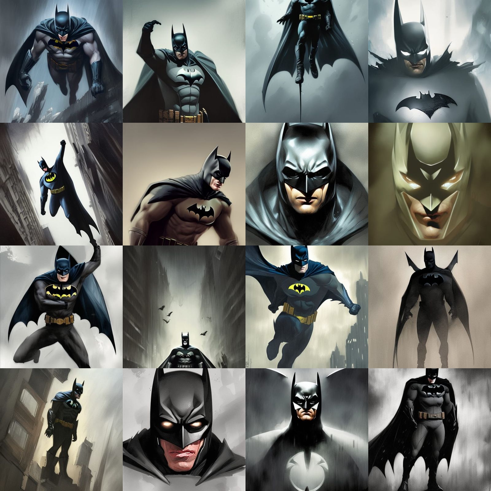 Sinister Batman Artwork in Dark Fantasy Style
