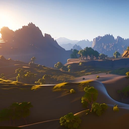 Epic Concert in 3D Game Cinematic Style