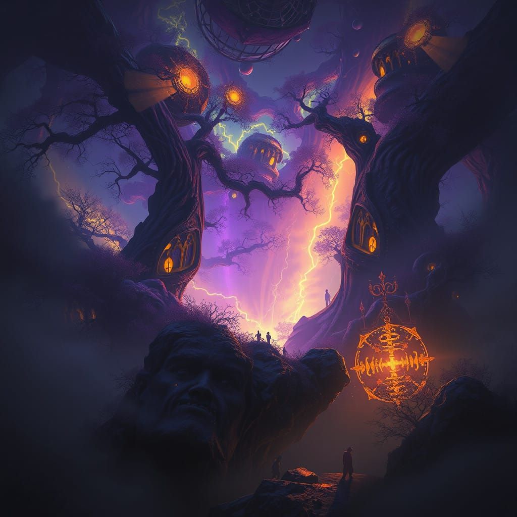 Dark Fantasy Dreamscape Unfolds in 8k Splendor