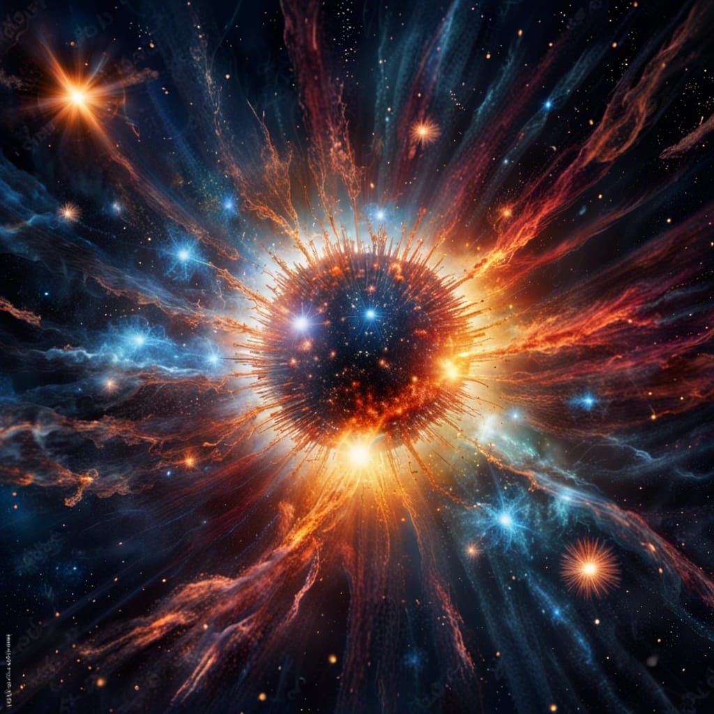 Spectacular Big Bang in Deep Space