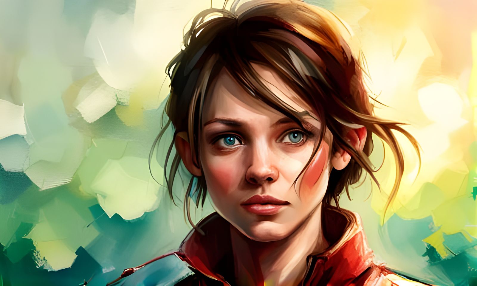 Pixie Jester Portrait in Fantasycore Style