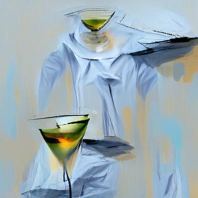 Humorous Quote: Dry Martini Minimalist Design
