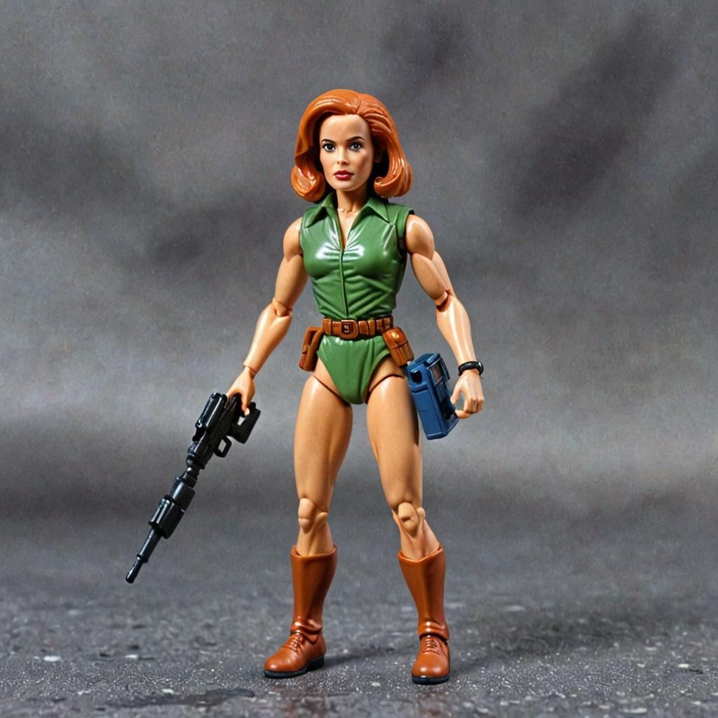 Dana Scully as 80s Retro He-Man Action Figure