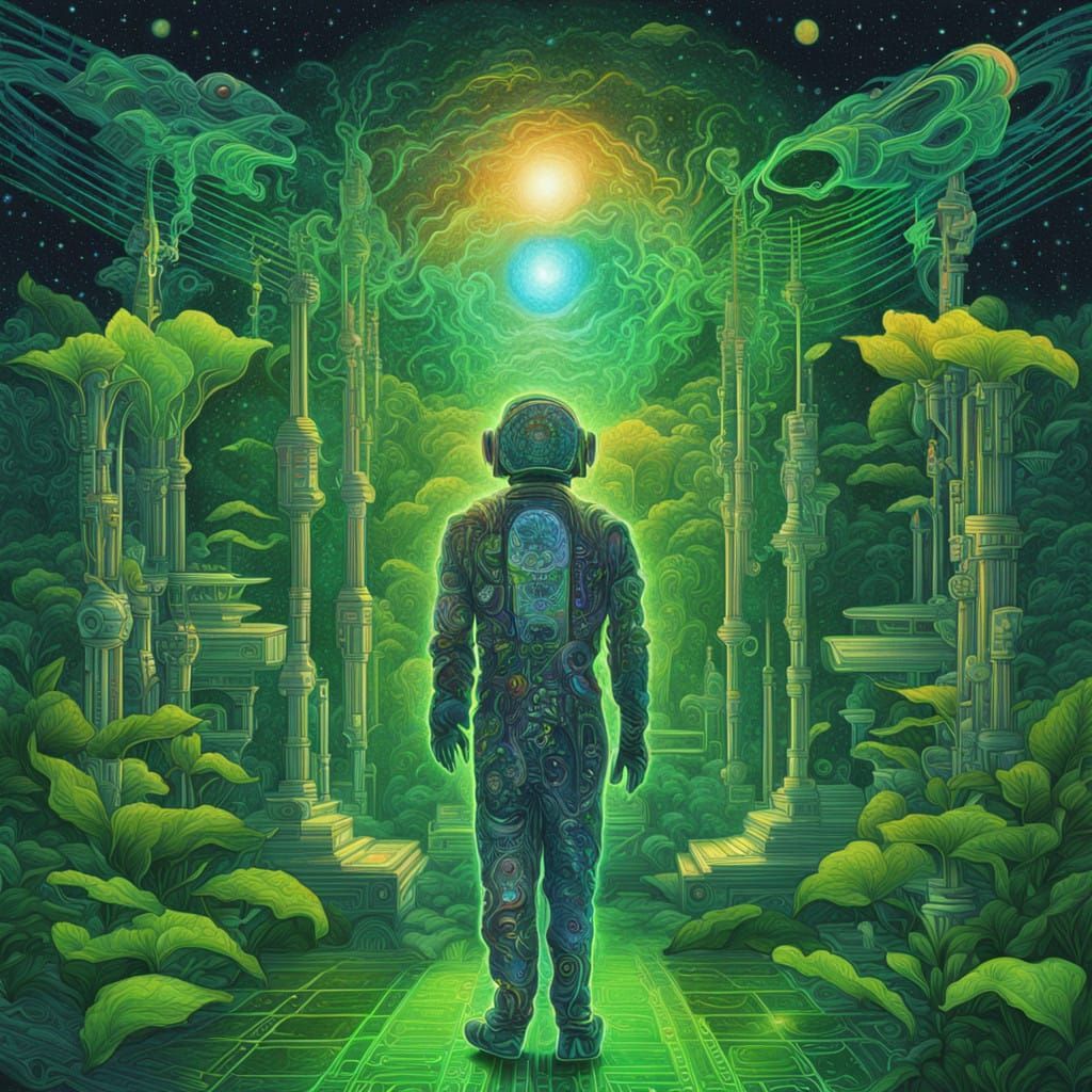 Cosmic Voyage to Eternity in Vibrant Hues