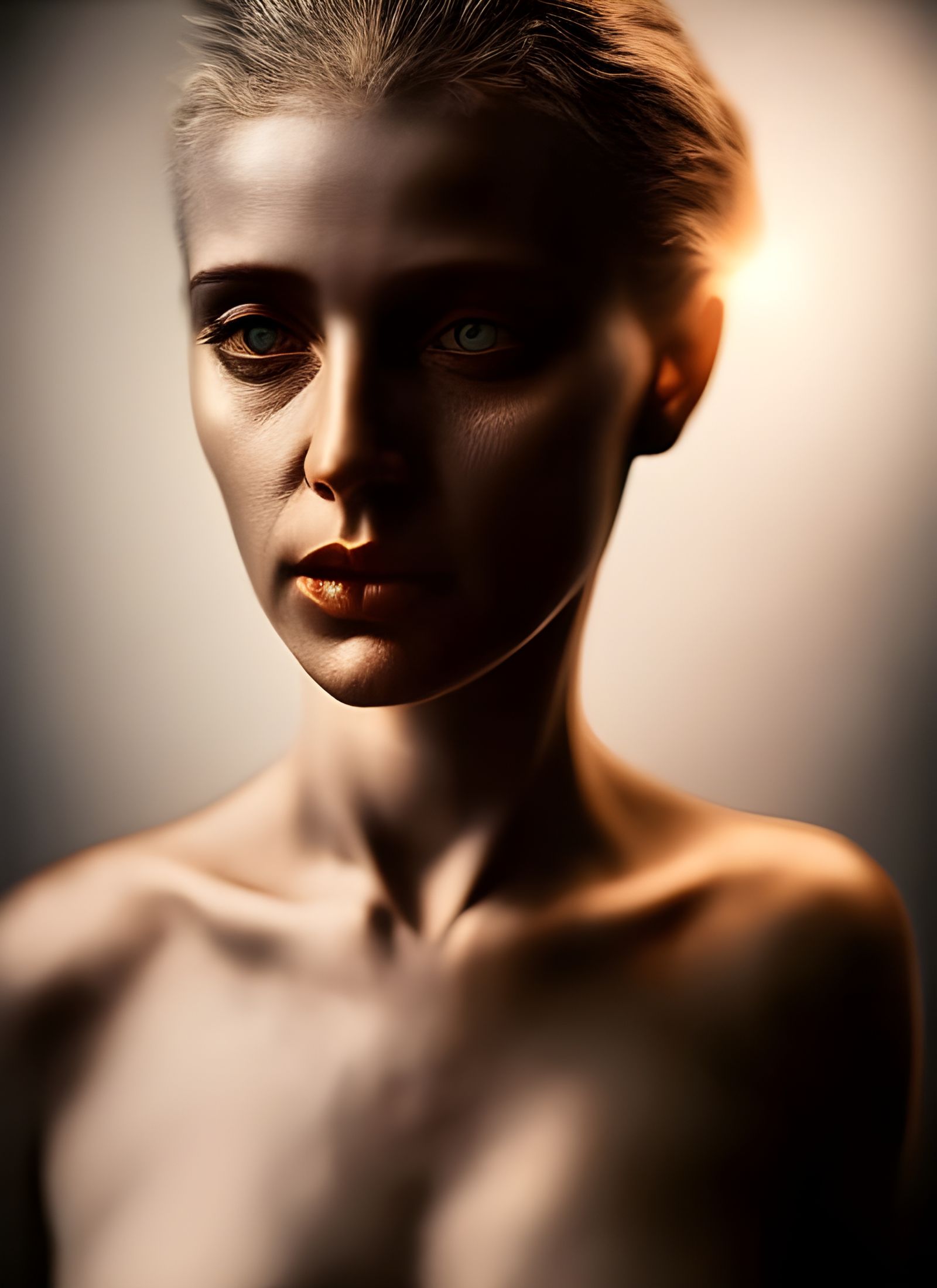 Expressionist Portrait in Neo-Impressionist Style