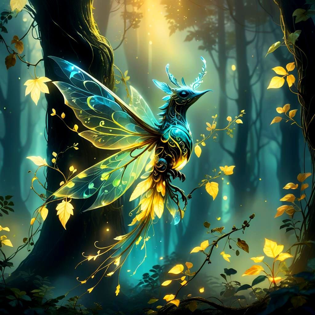 Imaginative Hybrid Animal Plant Concept Art