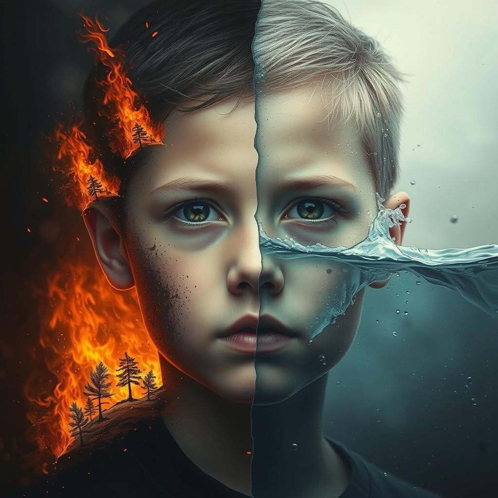 Dichotomy: Boy Between Fire and Water