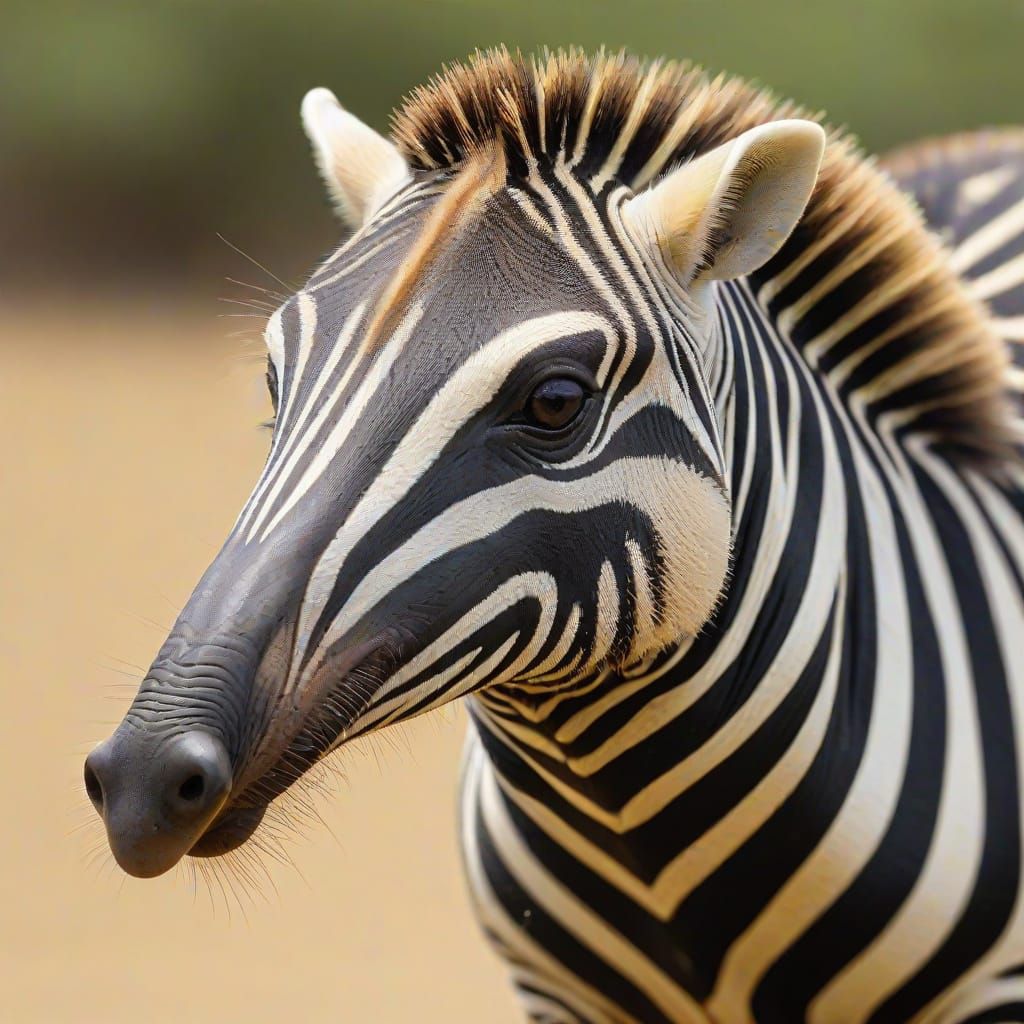 Zebra Anteater Hybrid Creature