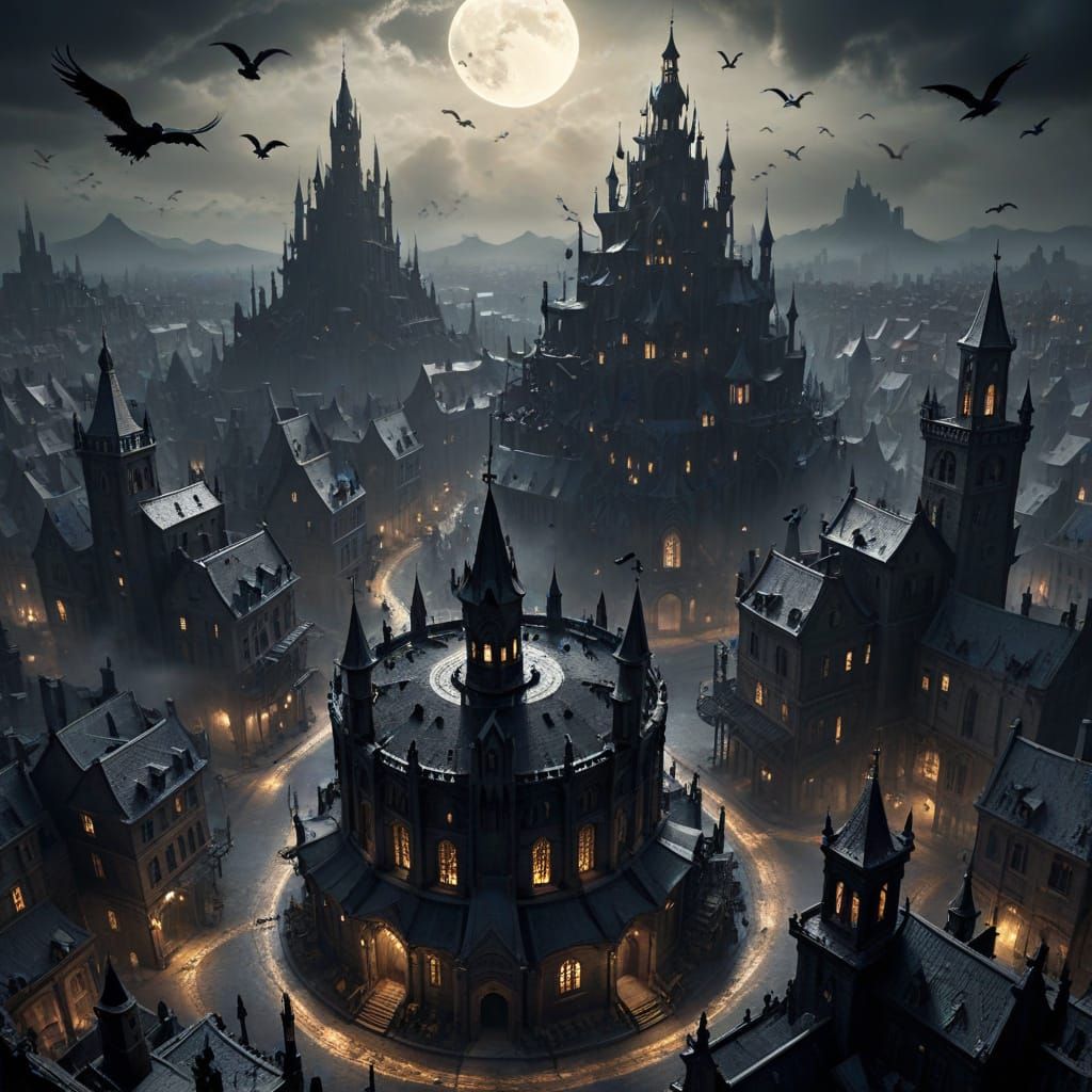 Gothic Fantasy City of Bone and Ivory