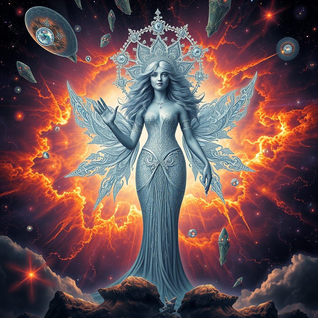 Fractal Silver Venus in Cosmic Supernova