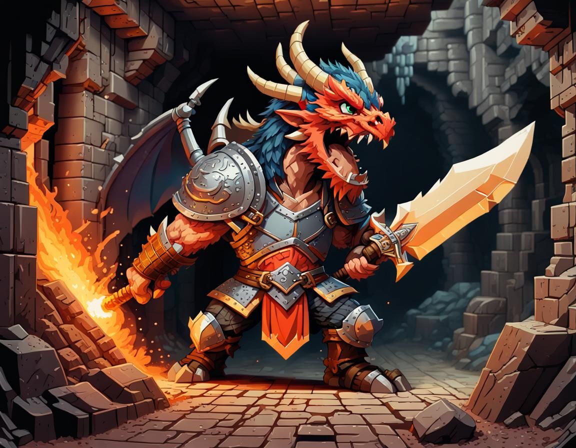 16 Bit Video Game Boss: Dragon Knight!