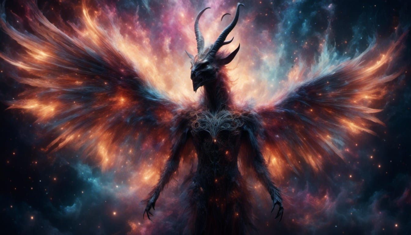 Cosmic Phantom Demon of Stars in Astral Photography