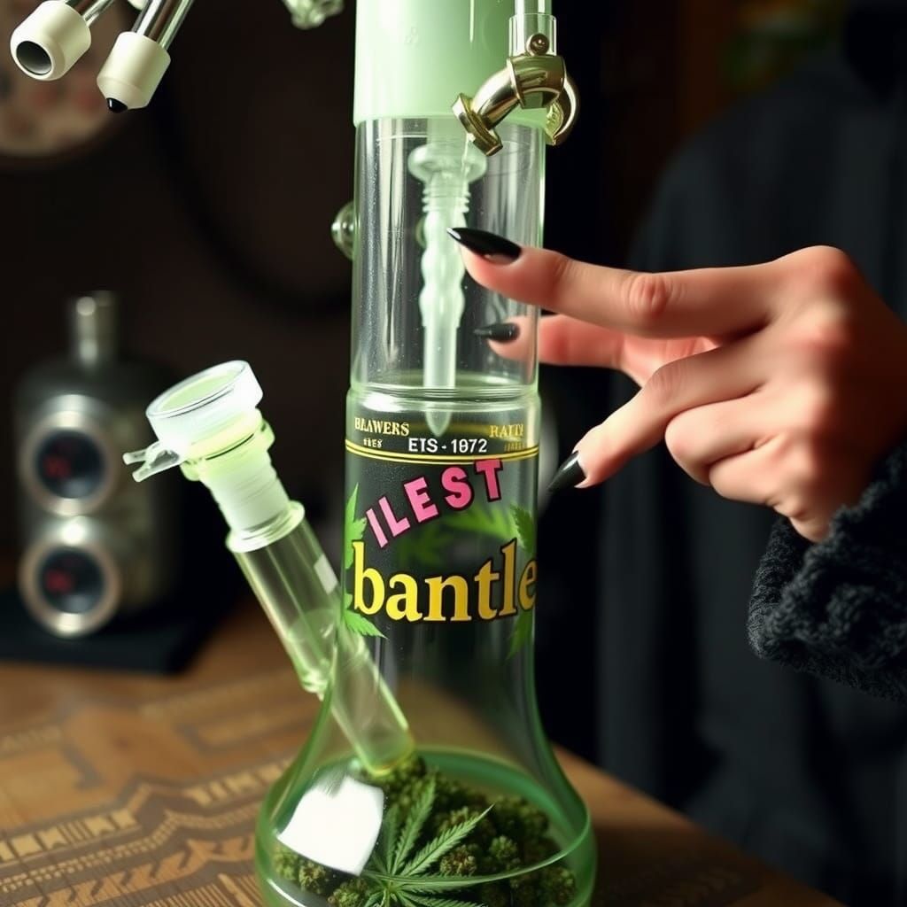 Abstract Cannabis Art: "I Love You Mary Jane"