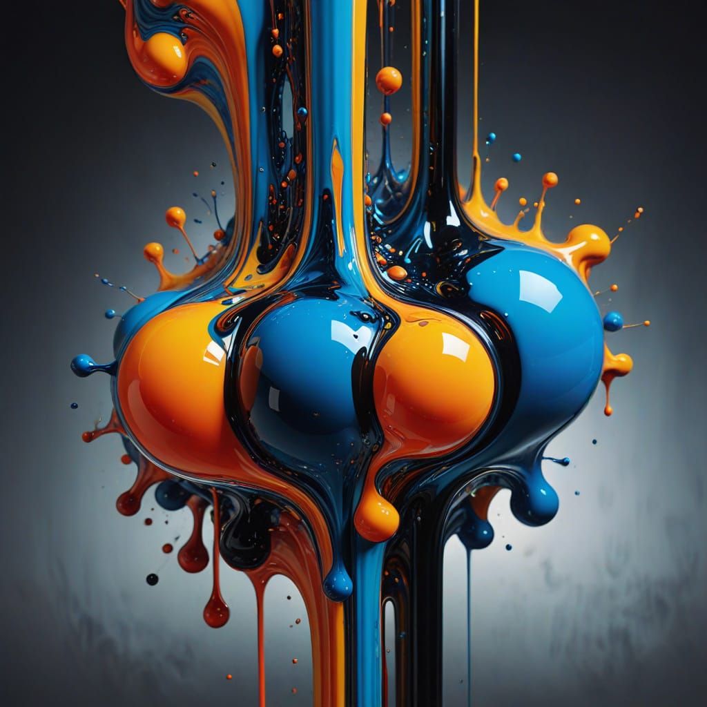 Surrealist Geometric Art in Vibrant, Dreamlike Colors