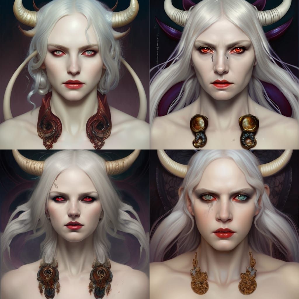 Lilith: Queen of the Underworld, Hyperdetailed Portrait
