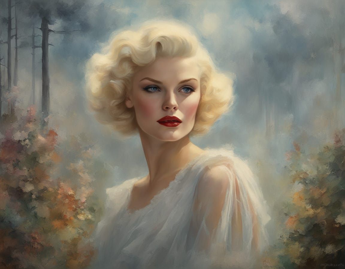 Hyperrealistic Portrait in Impasto Chalk Art Style