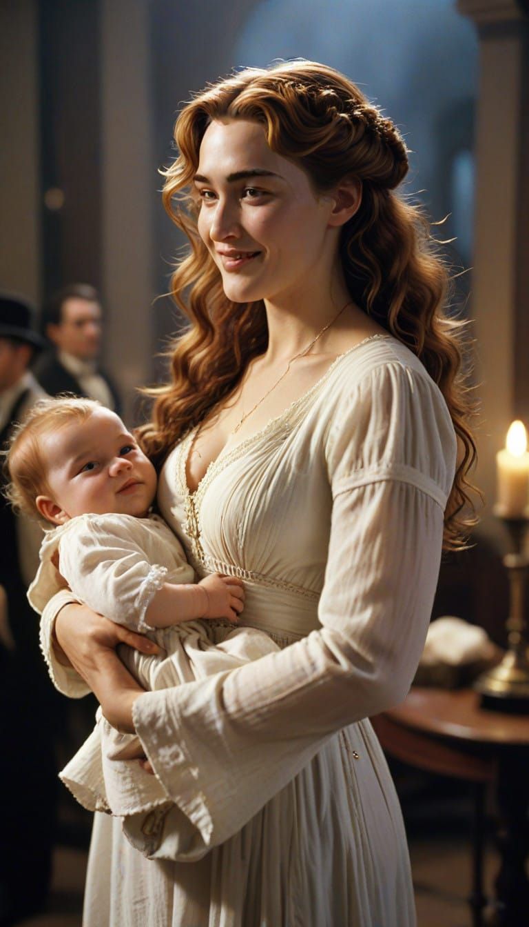 Kate Winslet as Rose from Titanic in 1912 Cinematic Film Sti...