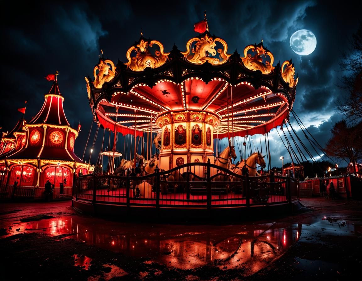 Gothic Amusement Park on the Outskirts of Hell