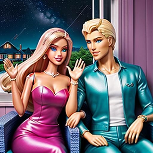 And as they sat there, hand in plastic hand, watching the stars emerge, Barbie and Ken knew their plastic hearts were fi...