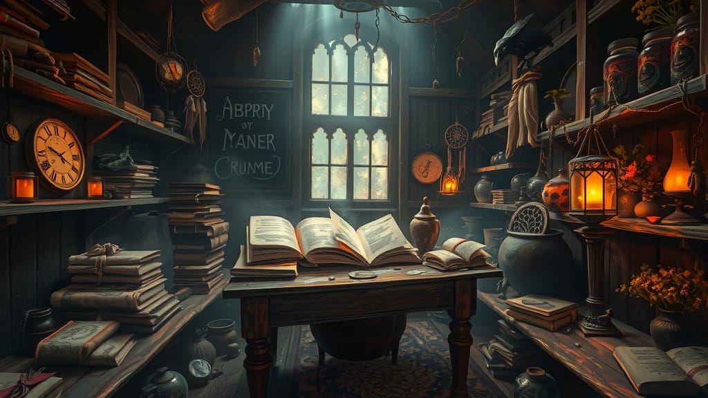 Surreal Mystical Chamber Unveils Ancient Secrets