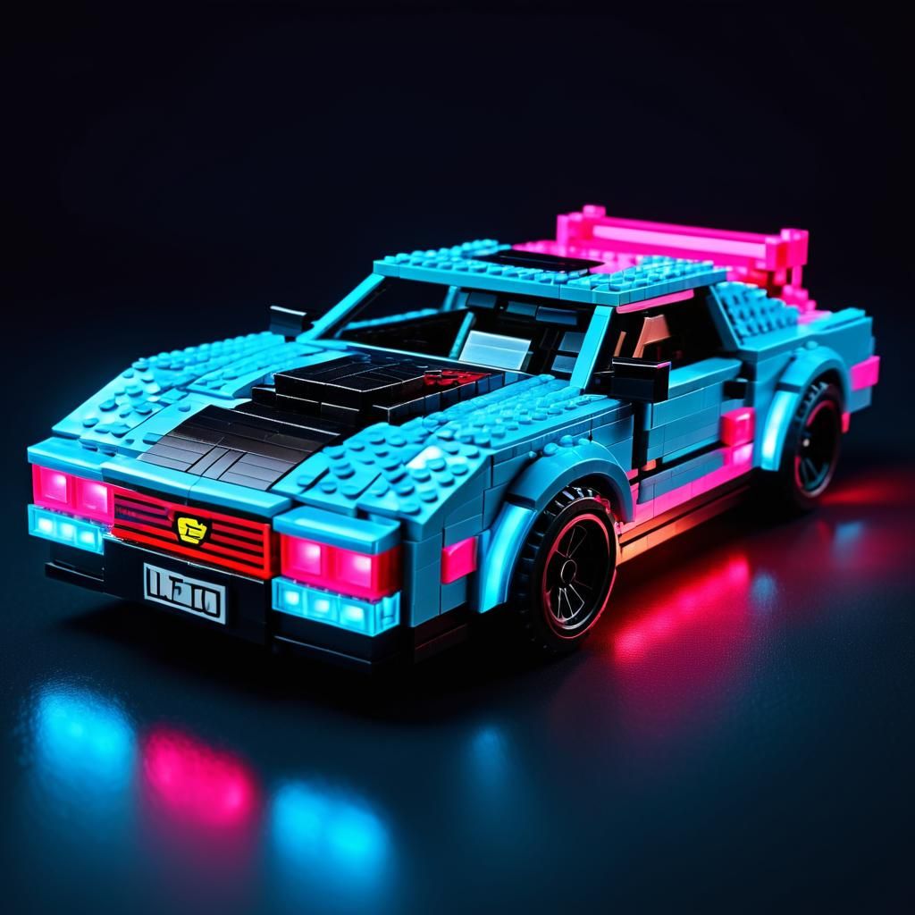 Intricate, hyper-detailed extreme close-up of an car K.I.T.T...