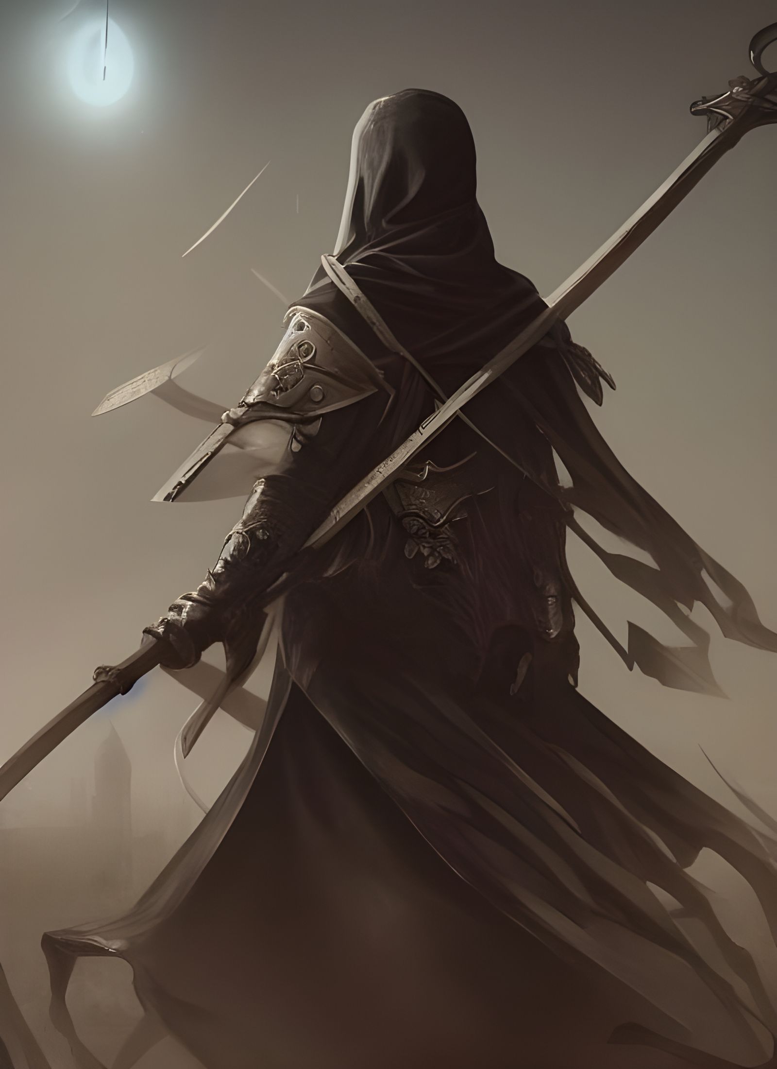 Medieval Grim Reaper Digital Illustration in 8K