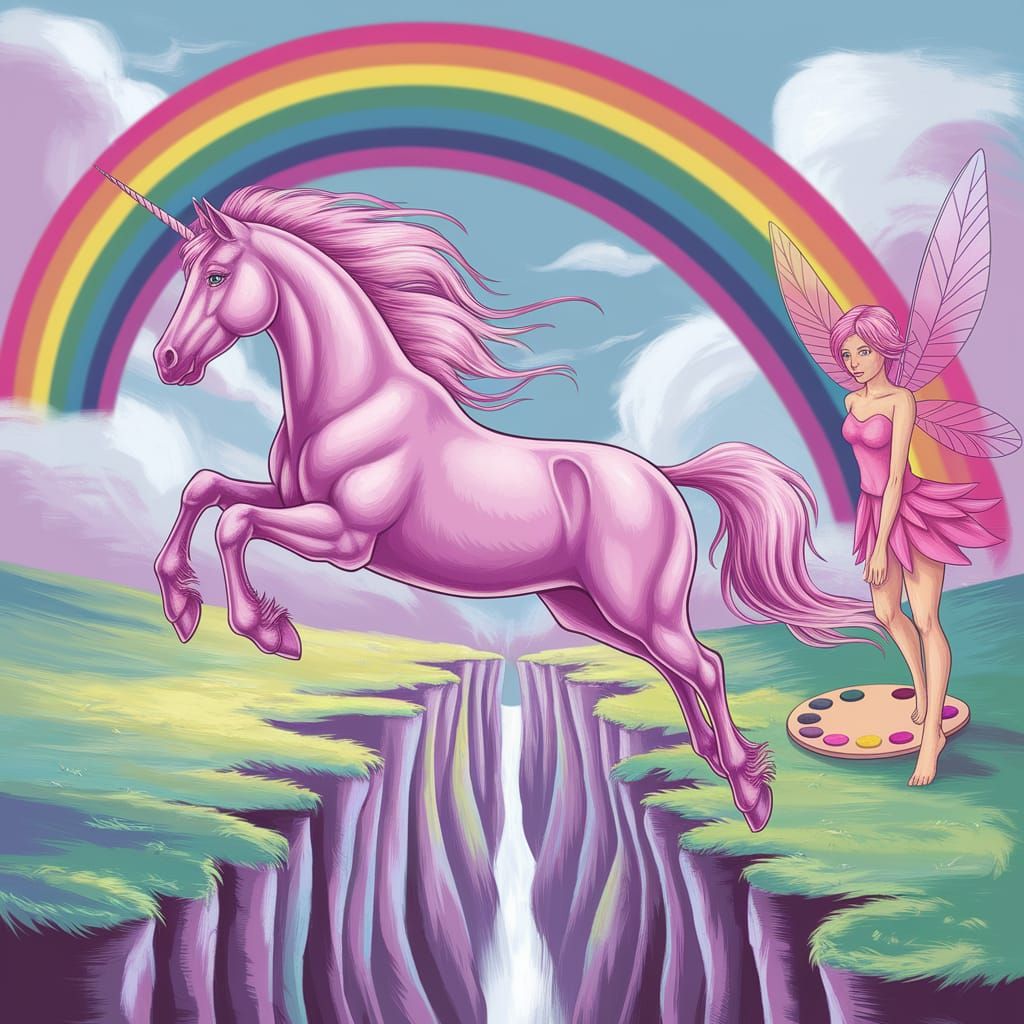 Unicorn and fairy