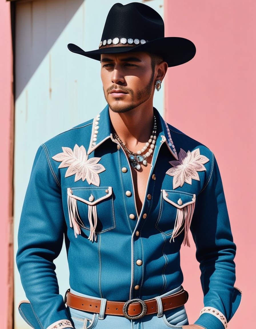 Country-Rock Musician River Vale in Western Fashion