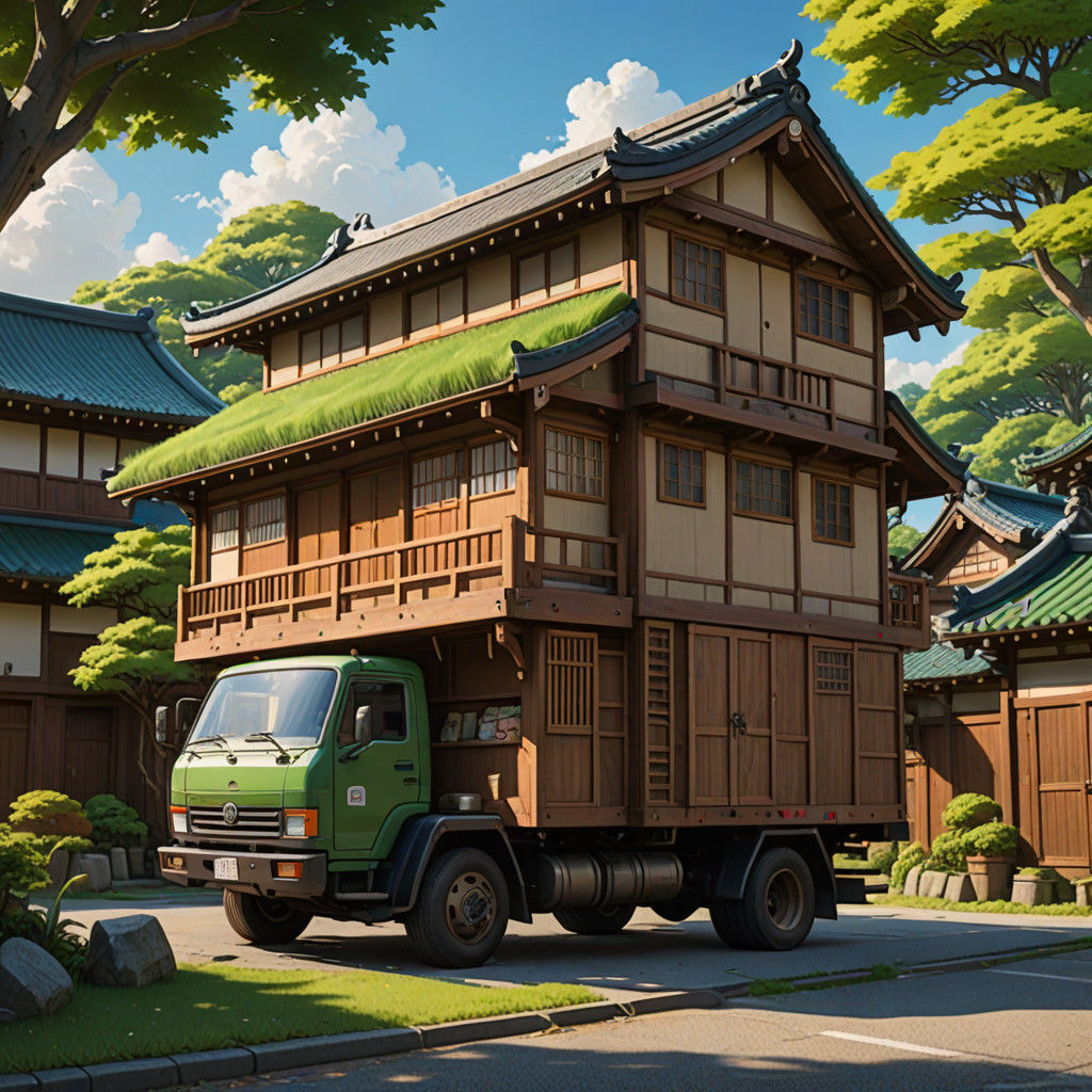 Japanese Anime-Inspired Box Truck Mansion