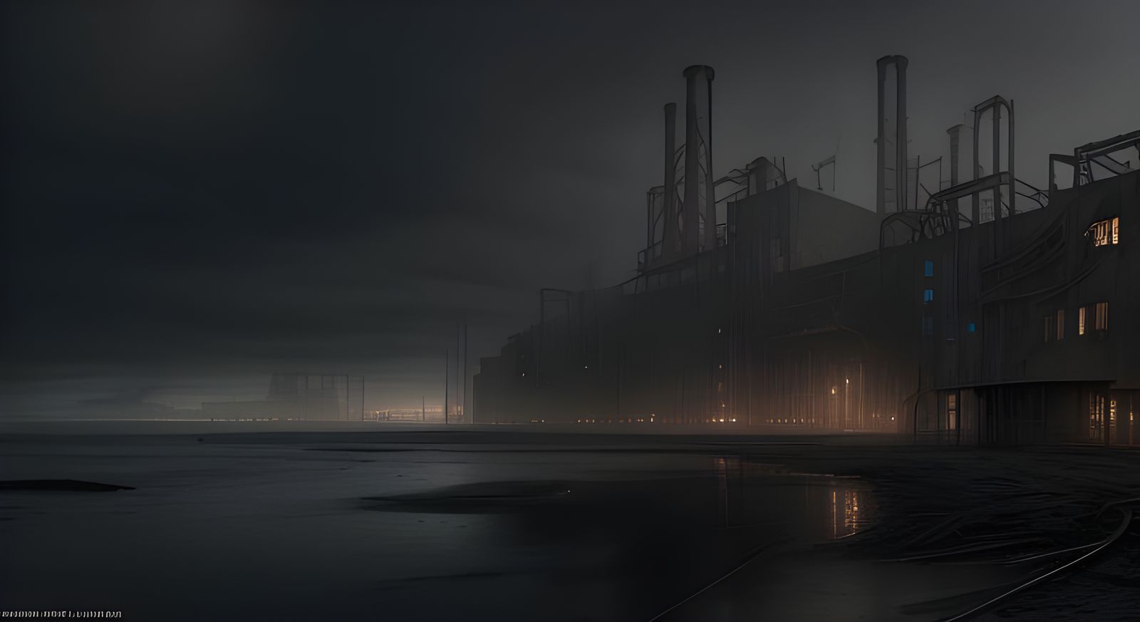 Abandoned Seaside Factory