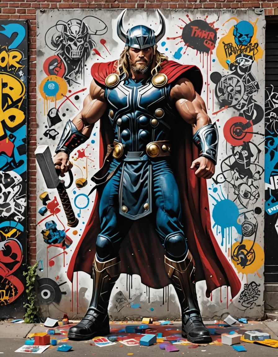 Magazine Cover featuring Thor's Anatomy Chart