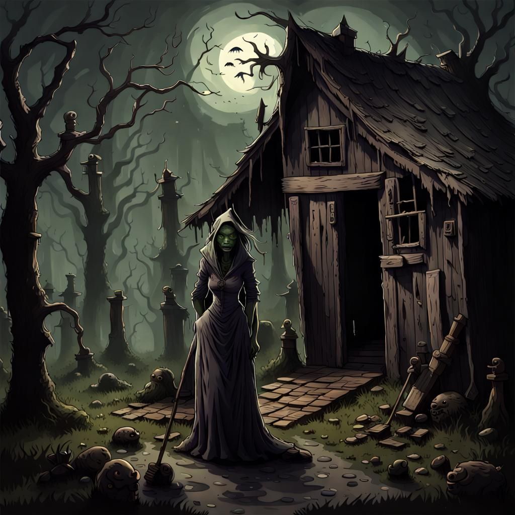 Haunting Bog Witch in Haunted Village