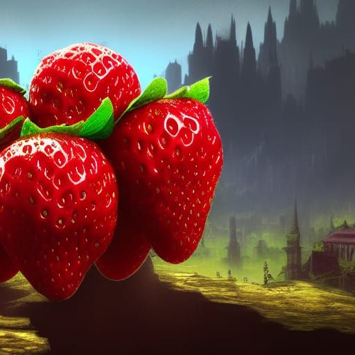 Fantastical Strawberry Grenade Concept Art