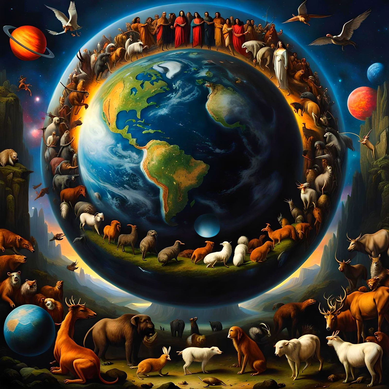 Earth: Interconnected Life in Space, Graphic Art