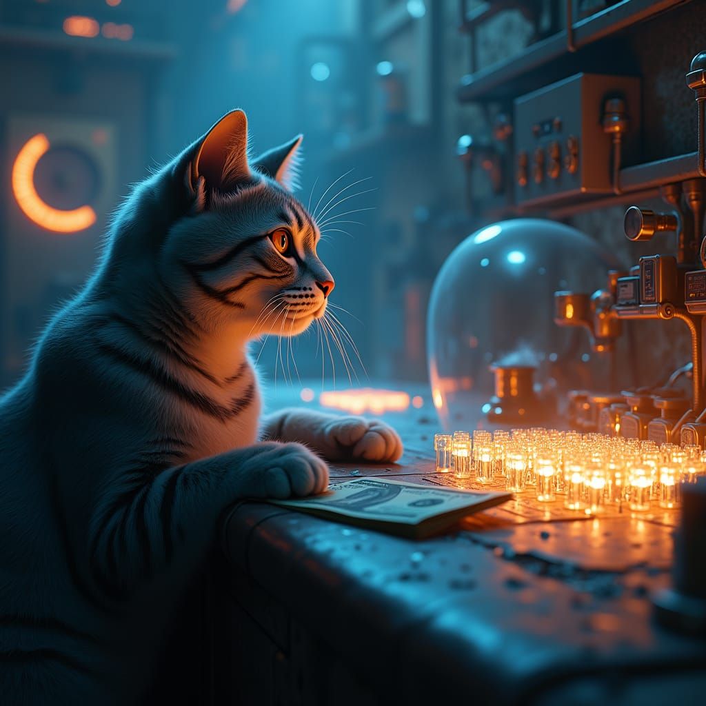 Curious Cat Examines Ethereal Transistors